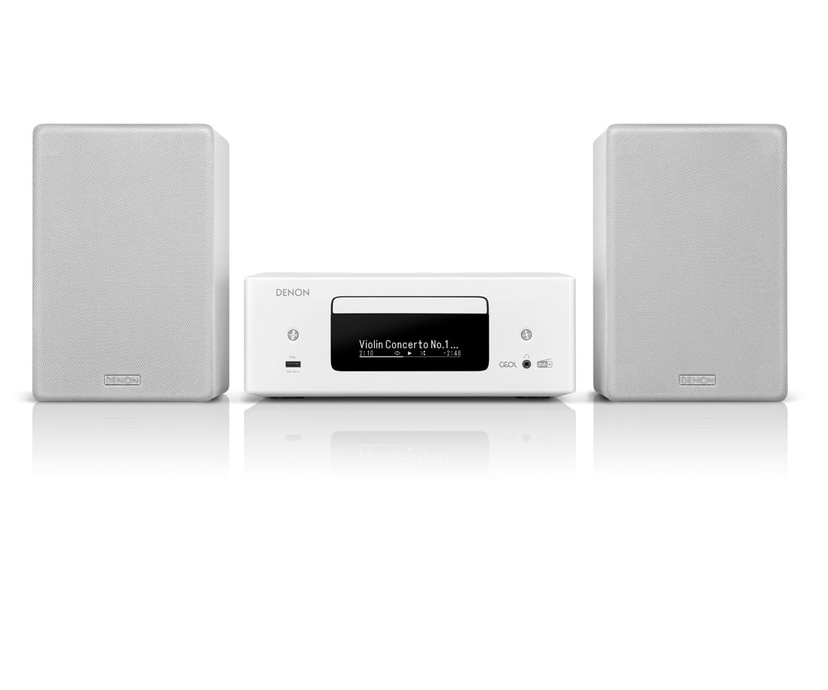 DENON CEOL N12DAB WHITE / MINICADENA 2X65W CON ALTAVOCES