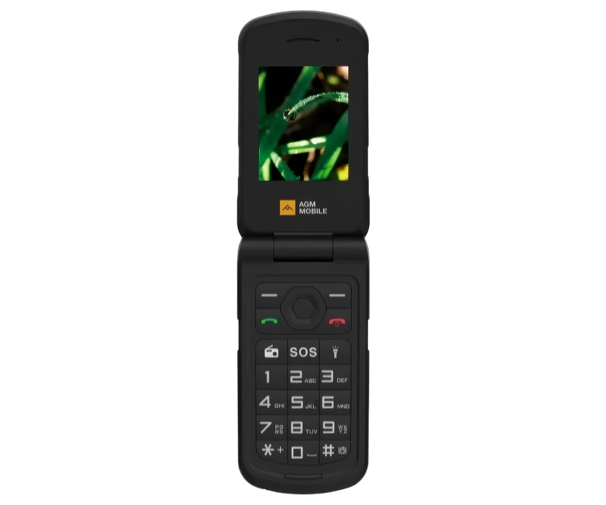 AGM M10 FLIP 4G BLACK / RUGERIZADO / MÓVIL 2.4" - detalle
