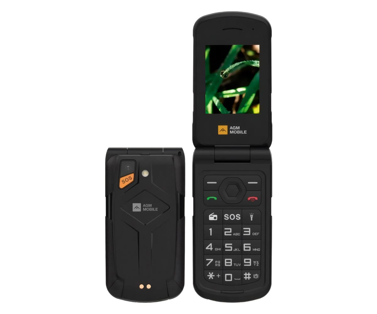 AGM M10 FLIP 4G BLACK / RUGERIZADO / MÓVIL 2.4"