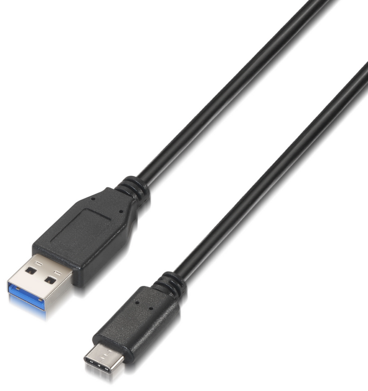 AISENS A107-0060 cable USB USB 3.2 Gen 2 (3.1 Gen 2) 1 m USB A USB C Negro - detalle