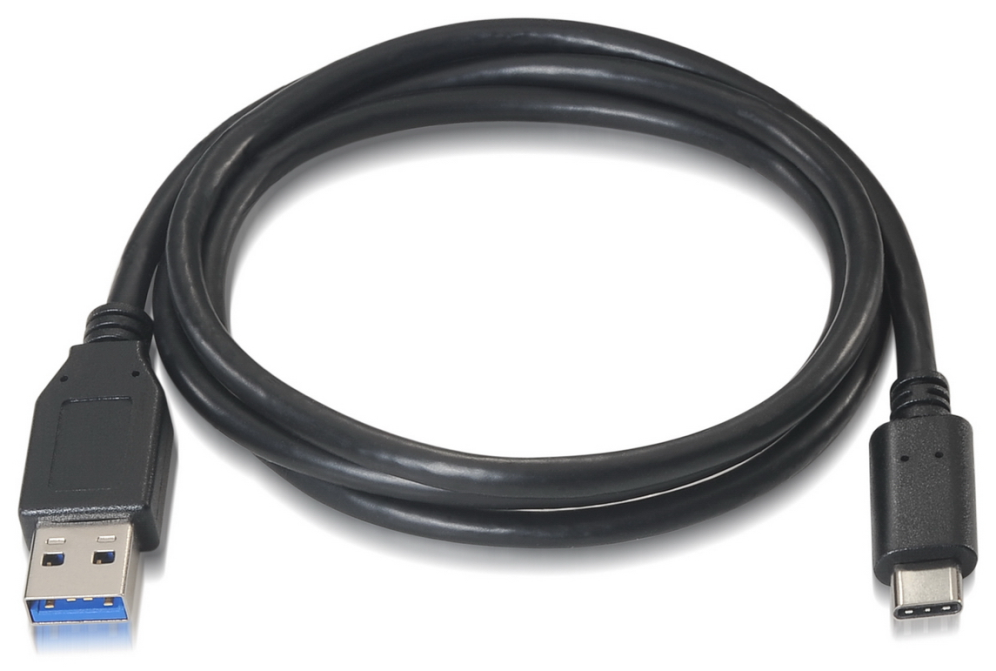 AISENS A107-0060 cable USB USB 3.2 Gen 2 (3.1 Gen 2) 1 m USB A USB C Negro - detalle