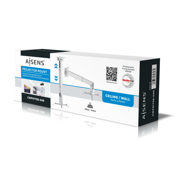 AISENS CWP01TSE-049 montaje para projector Pared/techo Blanco