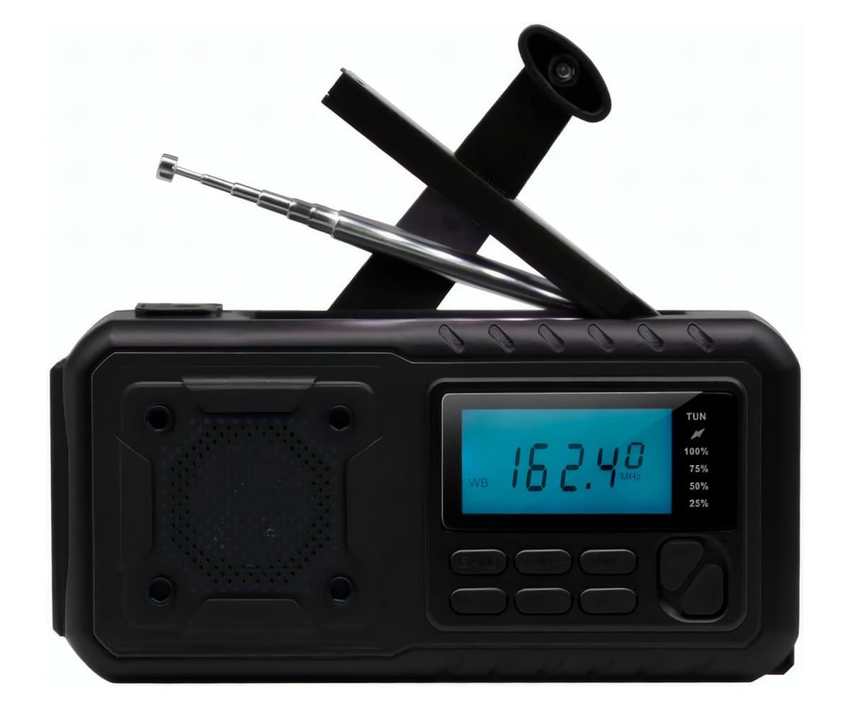 BEAFON BTEC-RDS670 BLACK / RADIO PORTÁTIL CON MANIVELA