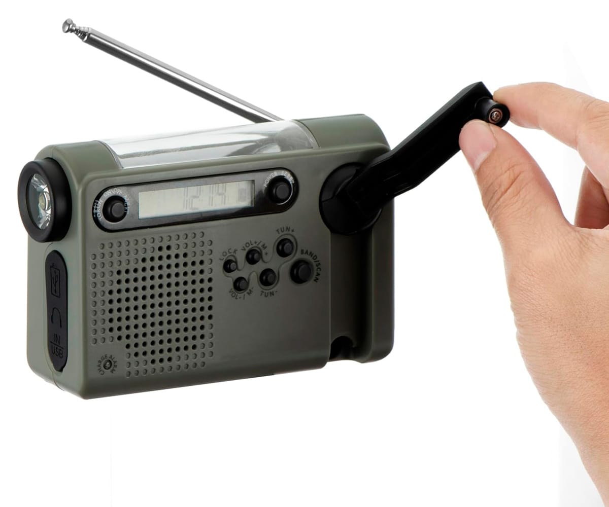 BEAFON BTEC-RDS900 GREY / RADIO PORTÁTIL CON MANIVELA - detalle