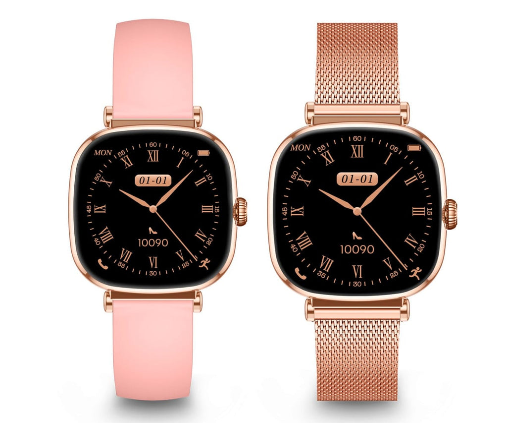 KSIX IRIA ROSA / SMARTWATCH 1.7"/ 2 CORREAS (METAL + SILICONA) - detalle