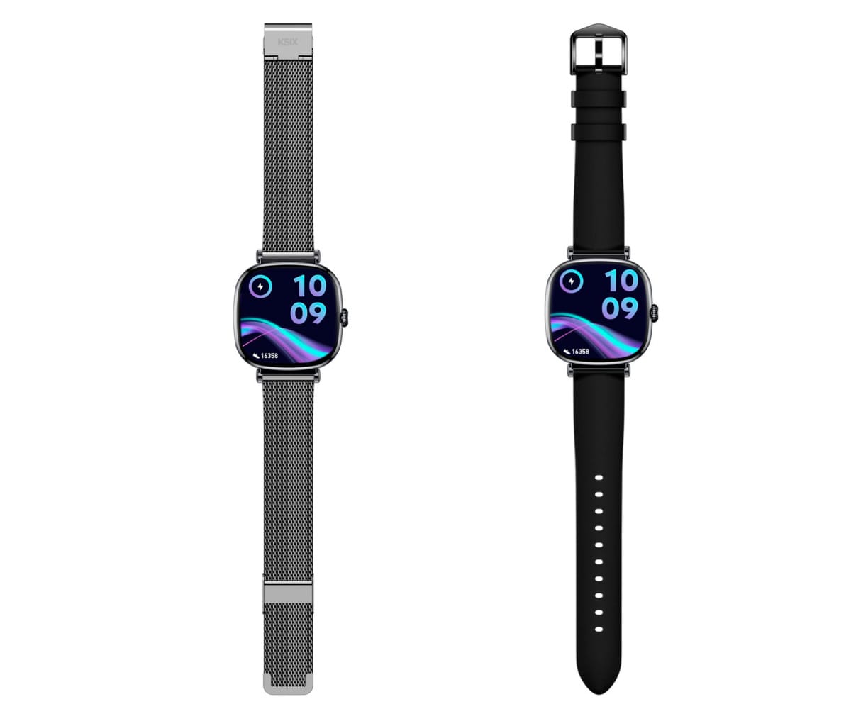 KSIX IRIA NEGRO / SMARTWATCH 1.7"/ 2 CORREAS (METAL + SILICONA) - detalle