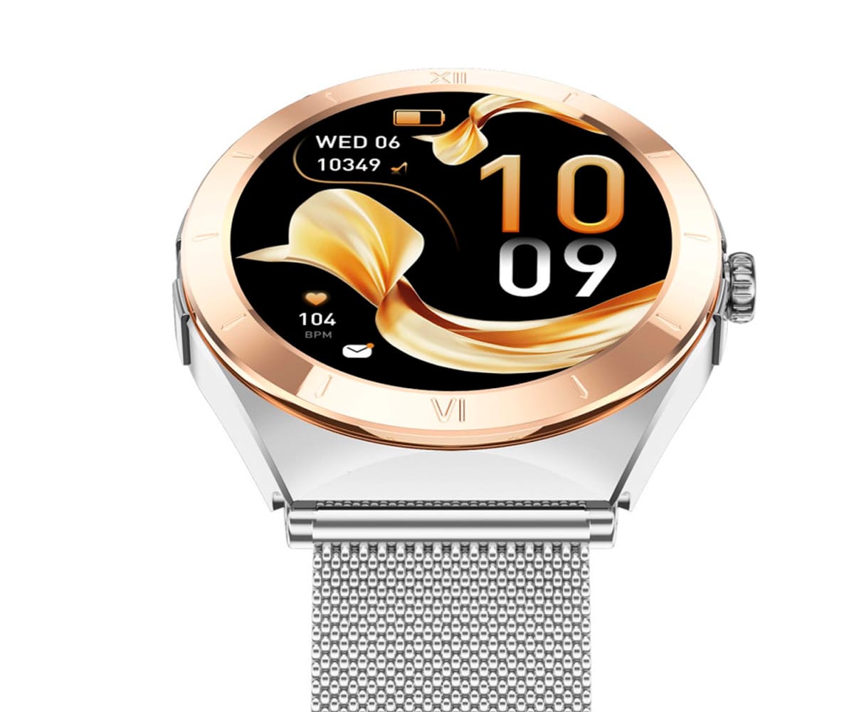 KSIX LYA ROSA / SMARTWATCH 1.19"/ 2 CORREAS (METAL + SILICONA) - detalle