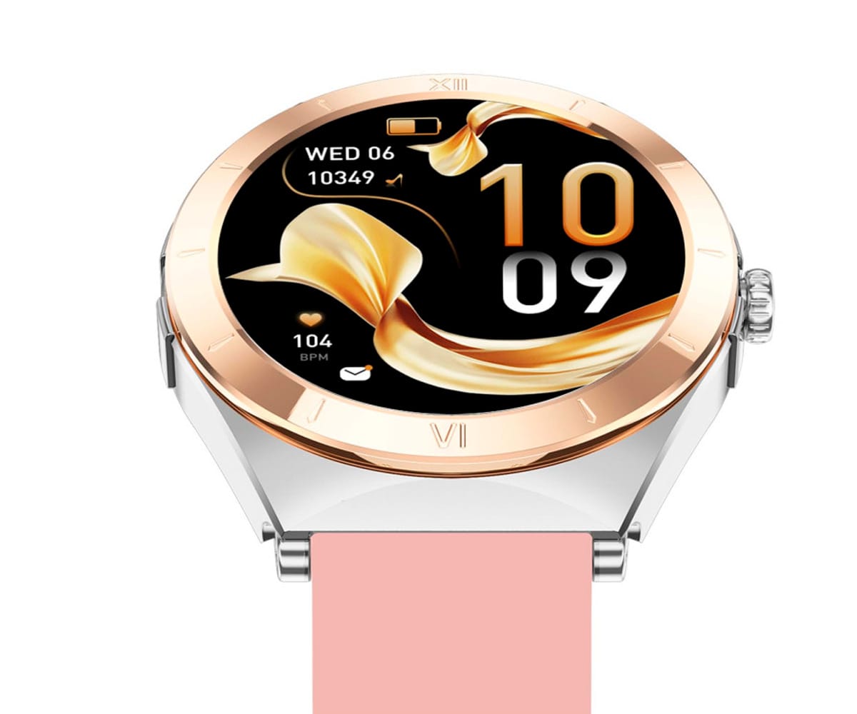 KSIX LYA ROSA / SMARTWATCH 1.19"/ 2 CORREAS (METAL + SILICONA) - detalle