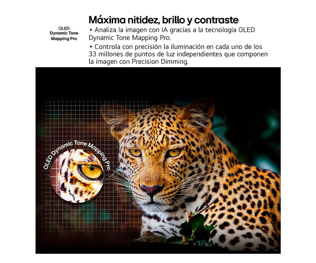 LG OLED EVO OLED42C54LA / TELEVISOR SMART TV 42" OLED 144HZ VRR UHD 4K HDR - detalle