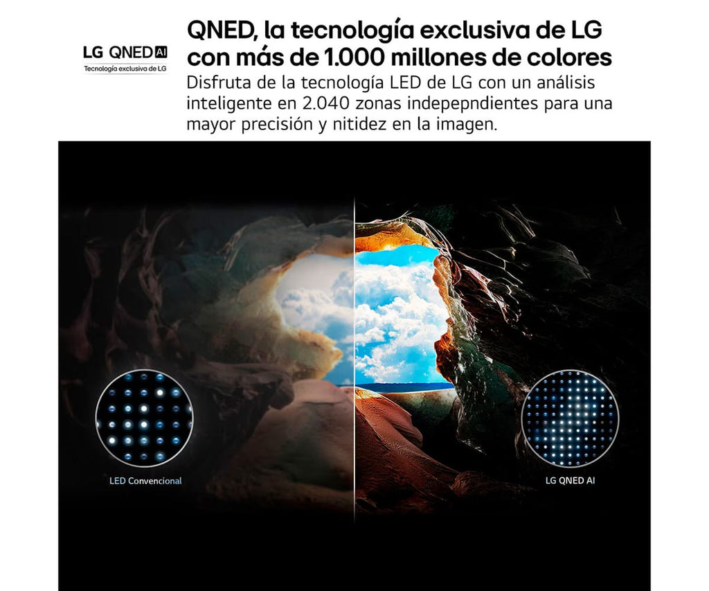 LG QNED AI QNED82 / TELEVISOR SMART TV 86" QNED UHD 4K HDR - detalle