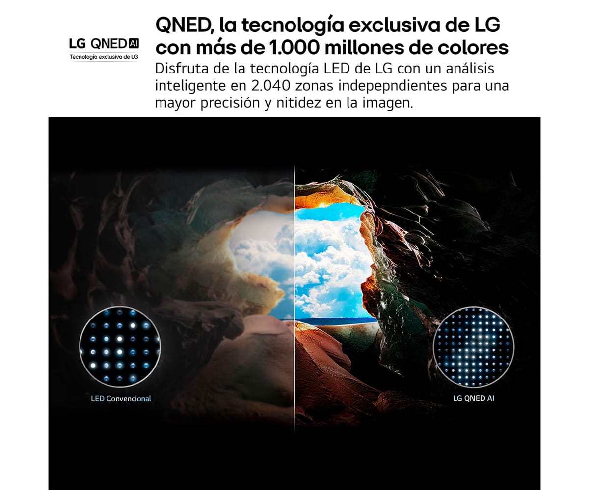 LG QNED AI QNED82 / TELEVISOR SMART TV 86" QNED UHD 4K HDR - detalle