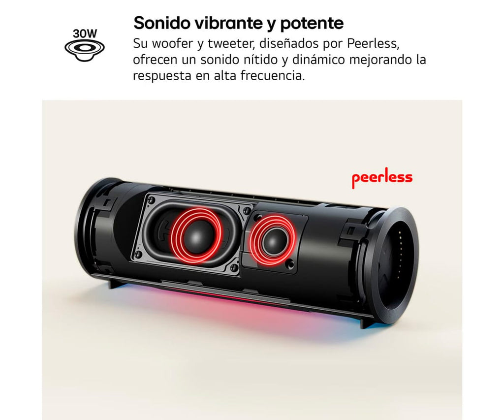 LG XBOOM GRAB NEGRO / ALTAVOZ INALÁMBRICO BLUETOOTH 30W - detalle