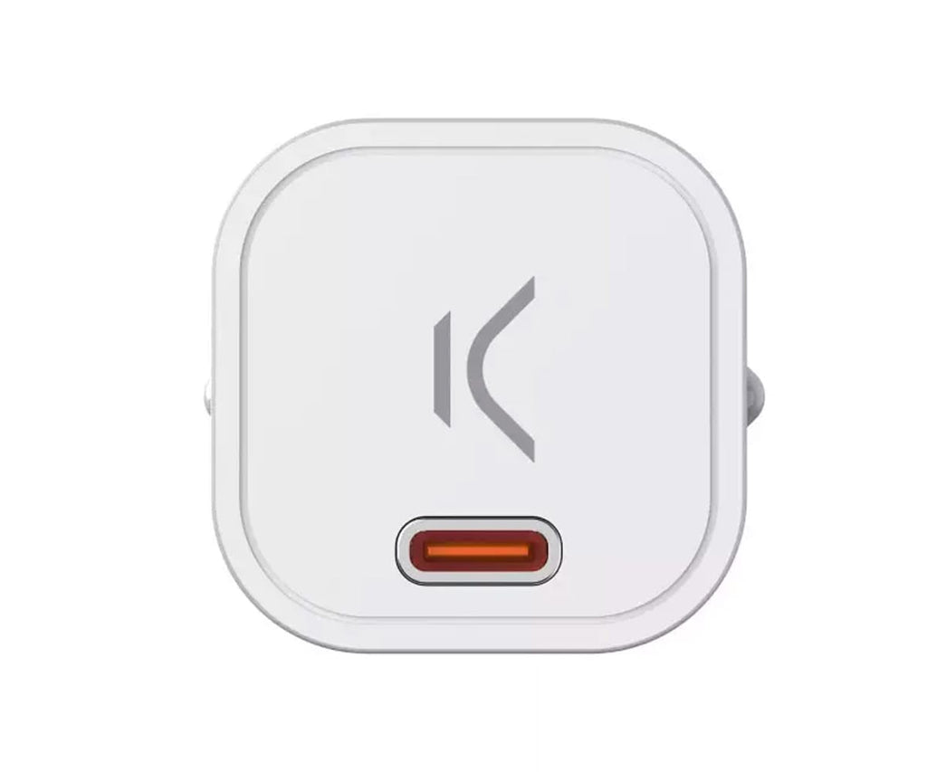 KSIX GAN USB-C BLANCO / CARGADOR DE PARED MINI 30W - detalle