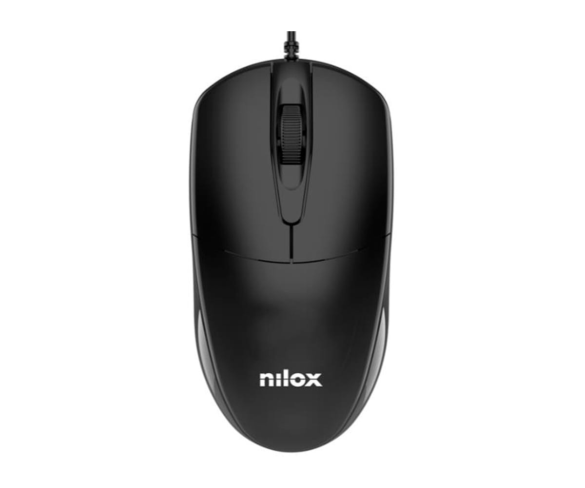 NILOX MOUSB1011 NEGRO / RATÓN USB, 1200 DPI, 3 BOTONES