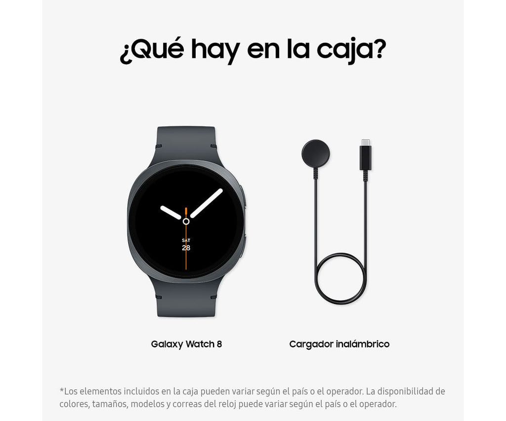 SAMSUNG GALAXY WATCH8 DARK GRAY / SMARTWATCH 44MM BLUETOOTH - detalle