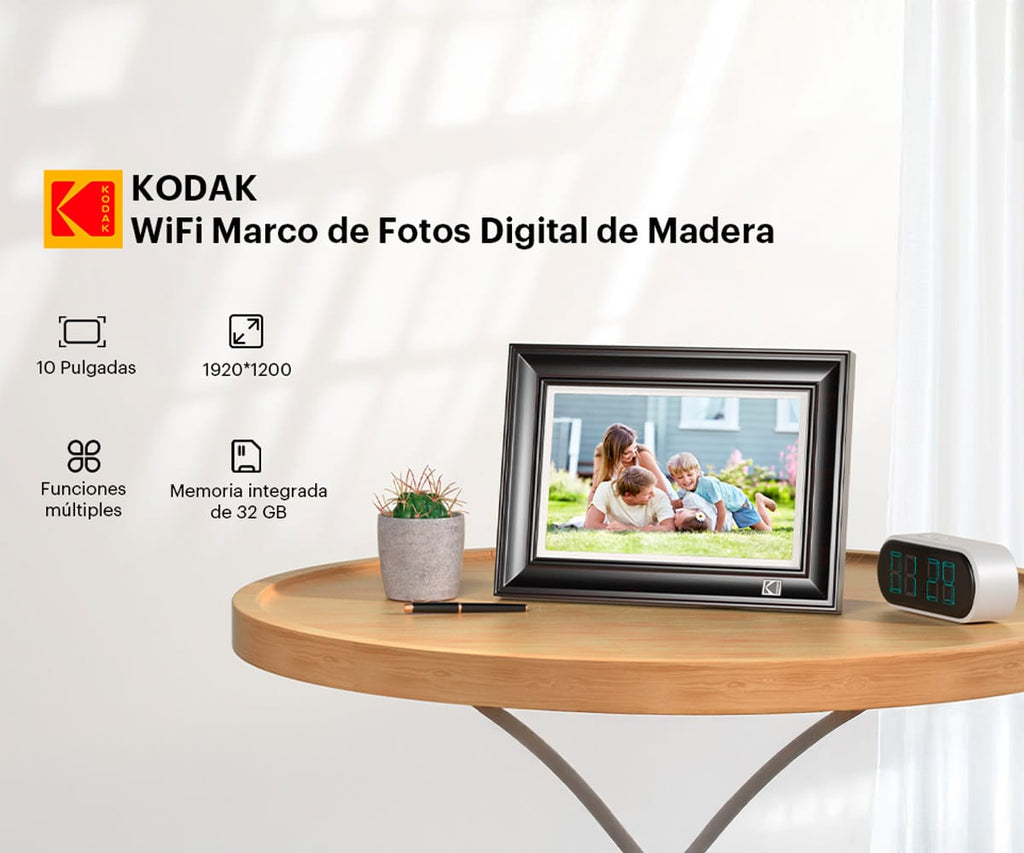 KODAK RWF-127B BLACK / MARCO DE FOTOS DIGITAL / 10" / WIFI - detalle