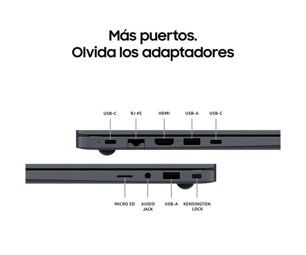 SAMSUNG GALAXY BOOK4 GRAY / 15.6" FHD LED / INTEL® CORE™ I7-1355U / 16 GB LPDDR4X / 512 GB SSD / WINDOWS 11 HOME - detalle