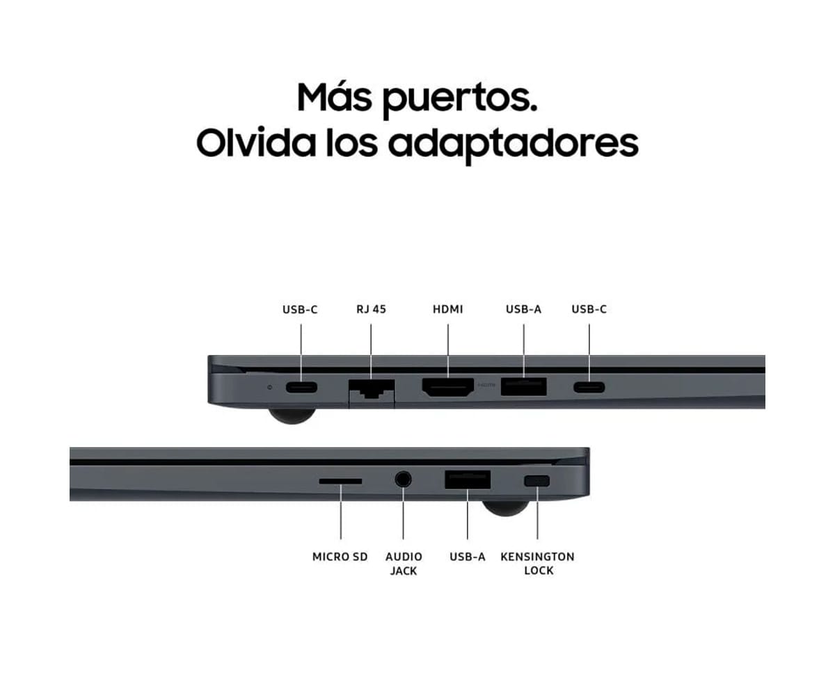 SAMSUNG GALAXY BOOK4 GRAY / 15.6" FHD LED / INTEL® CORE™ I7-1355U / 16 GB LPDDR4X / 512 GB SSD / WINDOWS 11 HOME - detalle