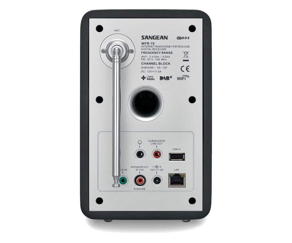 SANGEAN WFR-70 GRIS OSCURO / RADIO DIGITAL FM-RDS - detalle
