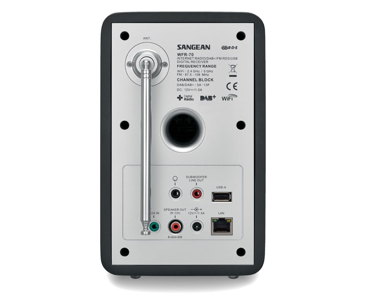 SANGEAN WFR-70 GRIS OSCURO / RADIO DIGITAL FM-RDS - detalle