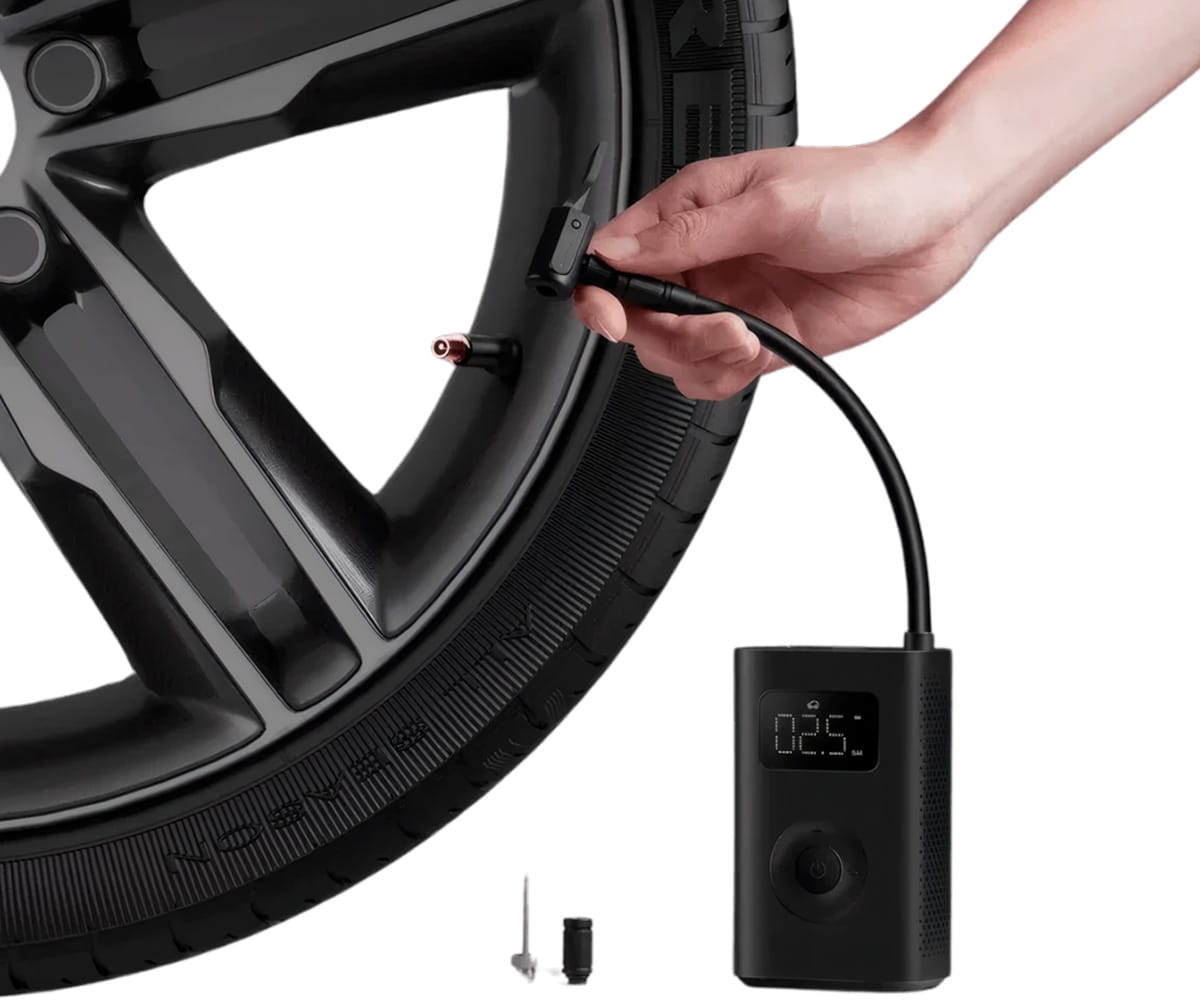 XIAOMI MI PORTABLE ELECTRIC AIR COMPRESSOR 2 NEGRO / HINCHADOR ELECTRÓNICO DE RUEDAS - detalle