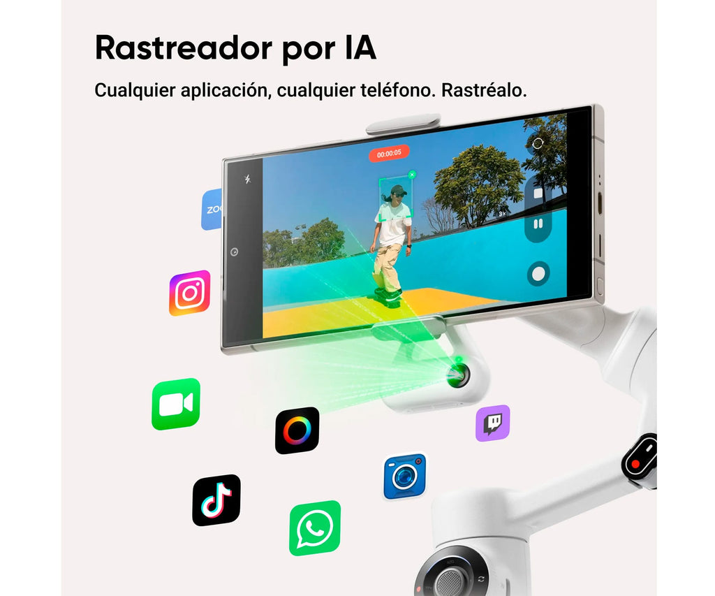 INSTA360 FLOW 2 PLUS GRAY / ESTABILIZADOR PARA SMARTPHONE - detalle