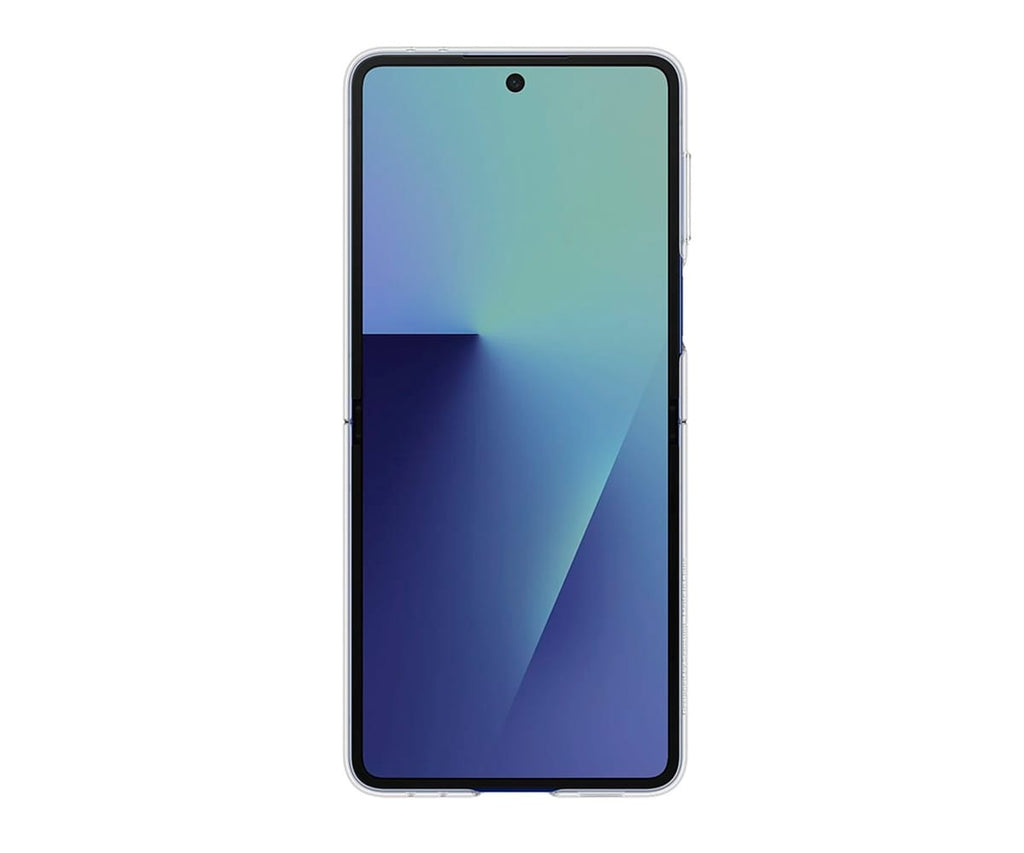 SAMSUNG FUNDA TRASERA DE SILICONA TRANSPARENTE / SAMSUNG Z FLIP7 - detalle