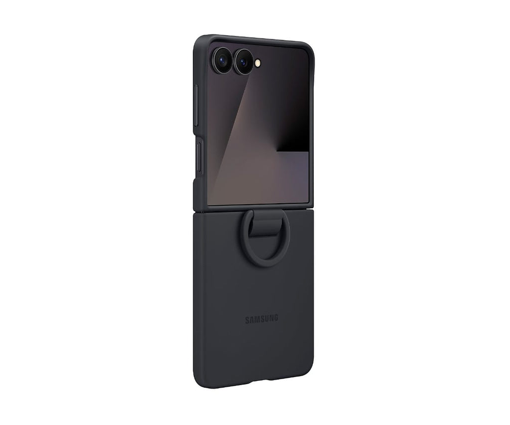 SAMSUNG FUNDA TRASERA DE SILICONA NEGRO / SAMSUNG Z FLIP7 - detalle
