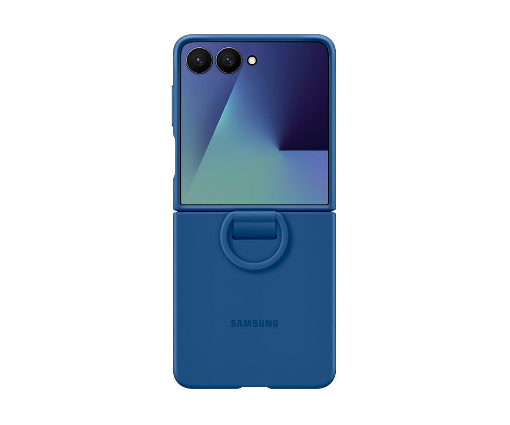 SAMSUNG FUNDA TRASERA DE SILICONA AZUL / SAMSUNG Z FLIP7