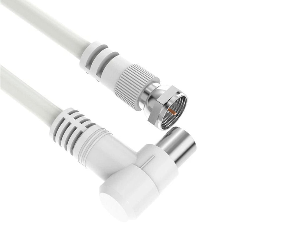 JC NB1498 BLANCO / 3M CABLE DE VIDEO (COAXIAL) / 9.5MM / MACHO A MACHO - detalle