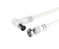 JC NB1498 BLANCO / 3M CABLE DE VIDEO (COAXIAL) / 9.5MM / MACHO A MACHO