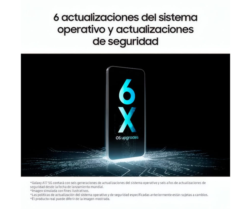 SAMSUNG GALAXY A17 5G BLUE / 8+256GB / 6.7" AMOLED 90HZ FULL HD+ - detalle