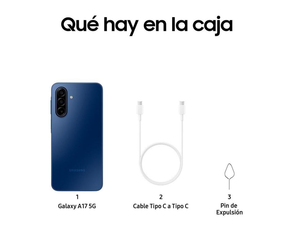 SAMSUNG GALAXY A17 5G BLUE / 8+256GB / 6.7" AMOLED 90HZ FULL HD+ - detalle