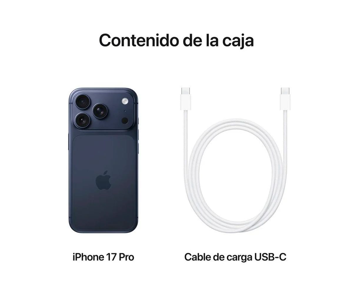 APPLE IPHONE 17 PRO AZUL OSCURO / 12+512GB / 6.3" OLED 120HZ - detalle