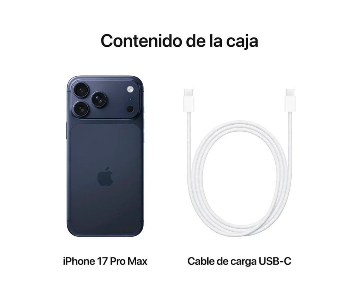 APPLE IPHONE 17 PRO MAX AZUL OSCURO / 12+512GB / 6.9" OLED 120HZ - detalle