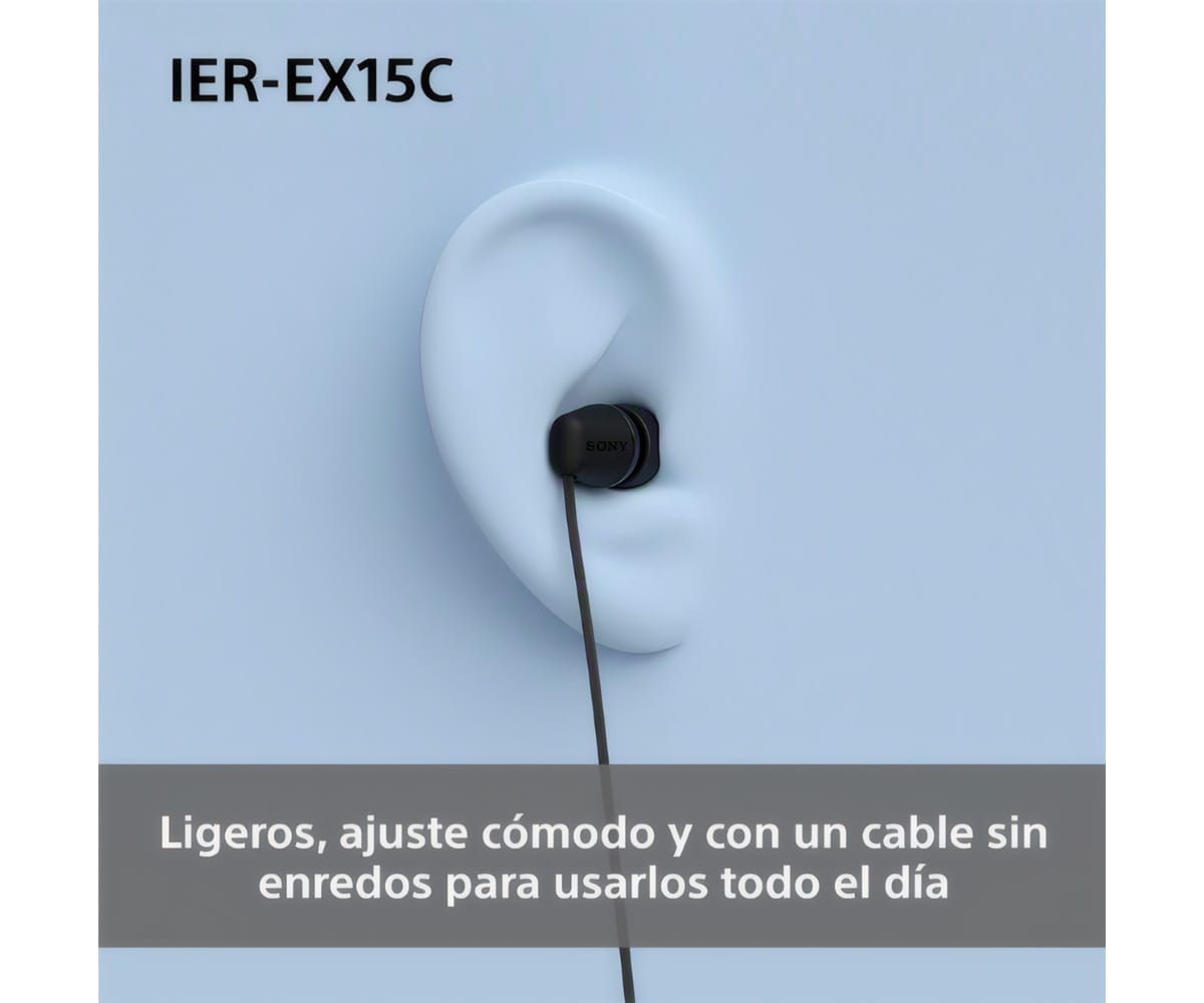 SONY IER-EX15C BLANCO / AURICULARES IN EAR CON CABLE USB-C® - detalle