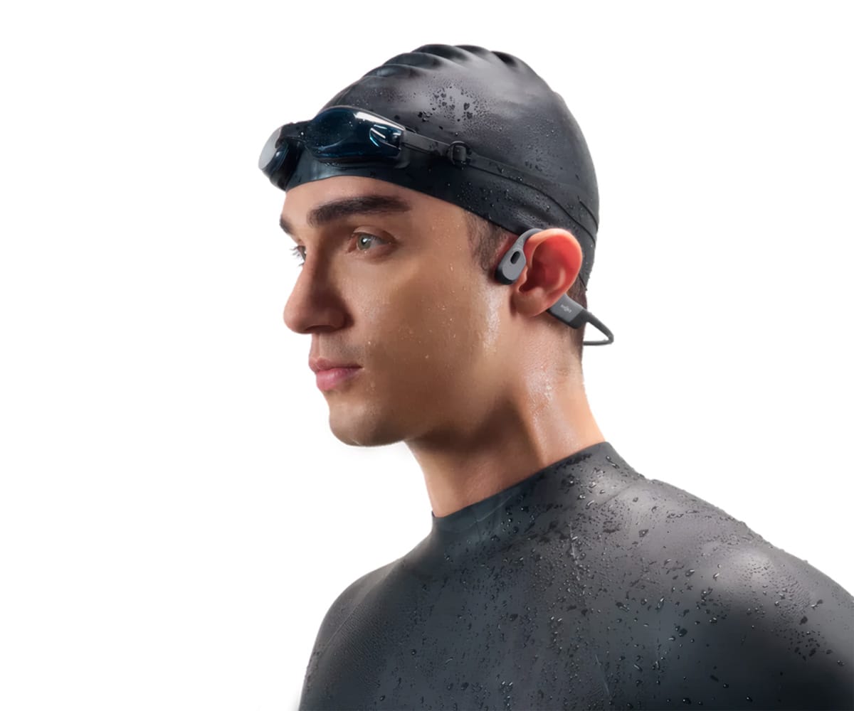 SHOKZ OPENSWIM PRO GRIS / AURICULARES DE CONDUCCIÓN ÓSEA INALÁMBRICOS - detalle