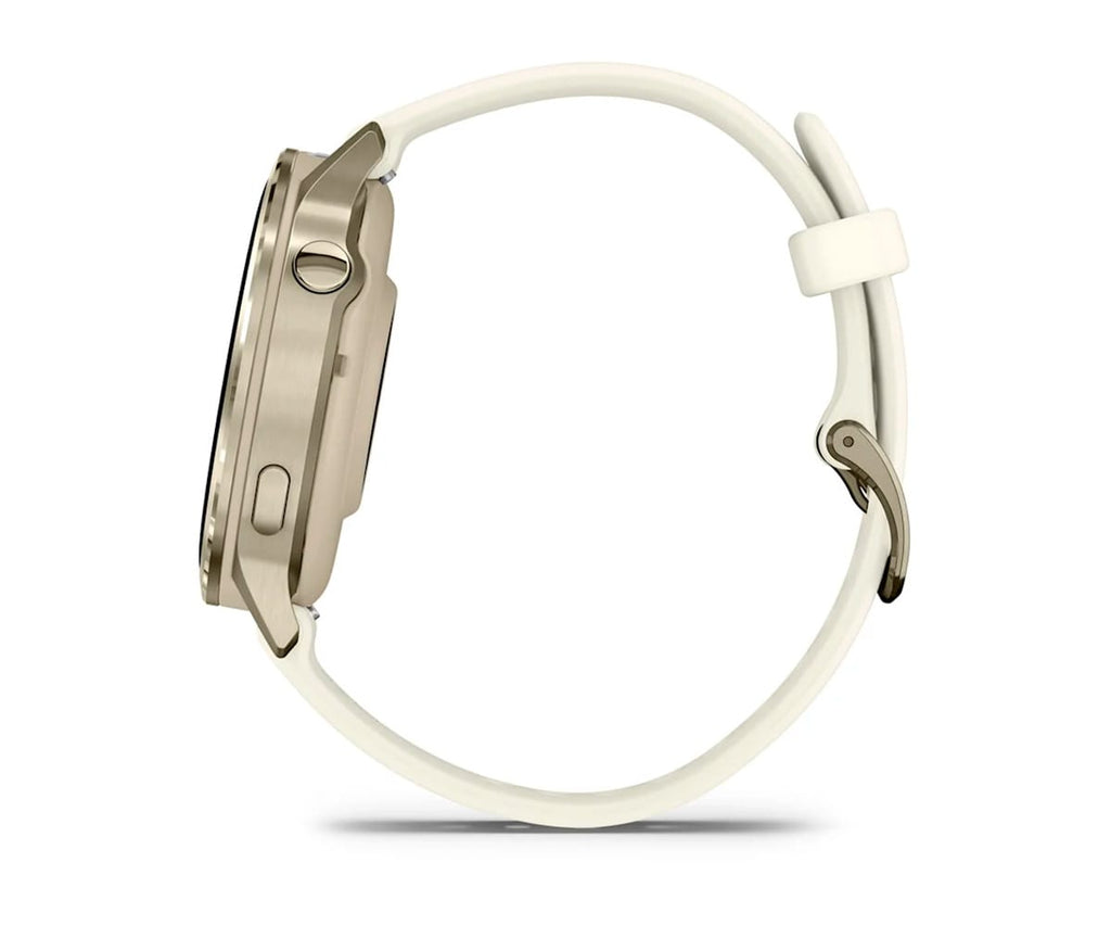 GARMIN VENU® 4 DORADO CON CORREA DE SILICONA BLANCA / SMARTWATCH 41MM - detalle