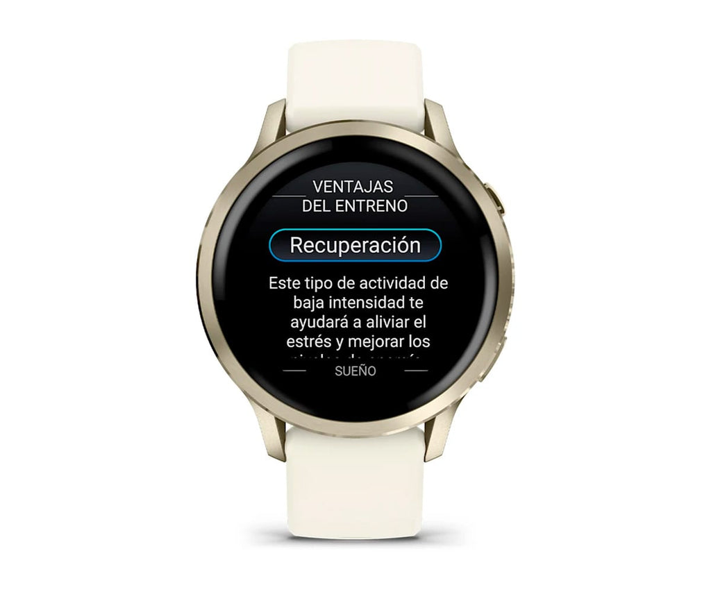 GARMIN VENU® 4 DORADO CON CORREA DE SILICONA BLANCA / SMARTWATCH 41MM - detalle