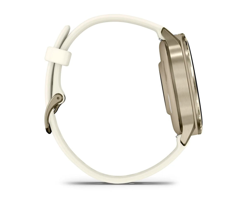 GARMIN VENU® 4 DORADO CON CORREA DE SILICONA BLANCA / SMARTWATCH 41MM - detalle