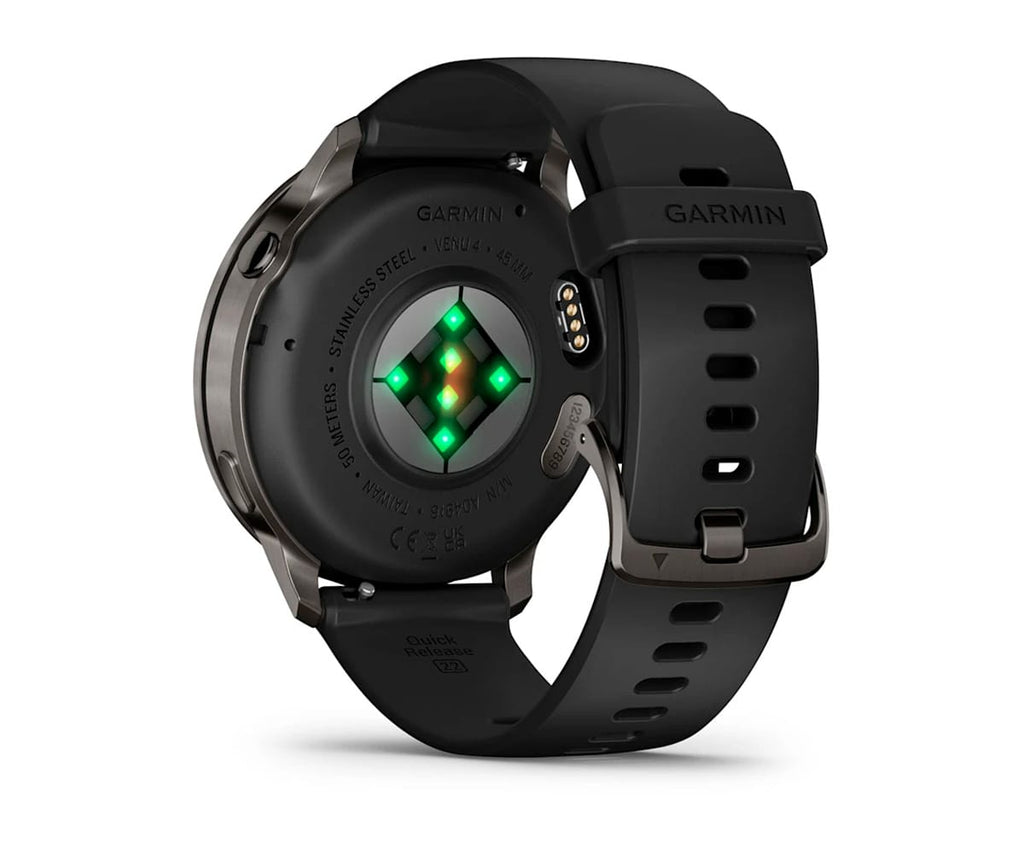 GARMIN VENU® 4 GRIS CON CORREA DE SILICONA NEGRA / SMARTWATCH 45MM - detalle
