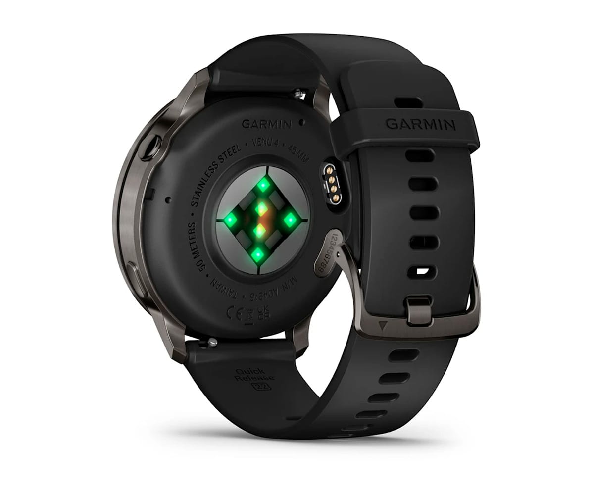 GARMIN VENU® 4 GRIS CON CORREA DE SILICONA NEGRA / SMARTWATCH 45MM - detalle