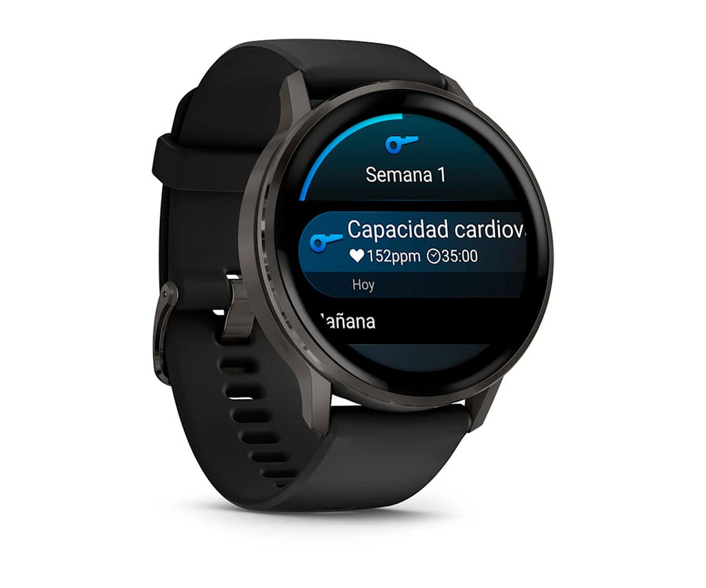 GARMIN VENU® 4 GRIS CON CORREA DE SILICONA NEGRA / SMARTWATCH 45MM - detalle