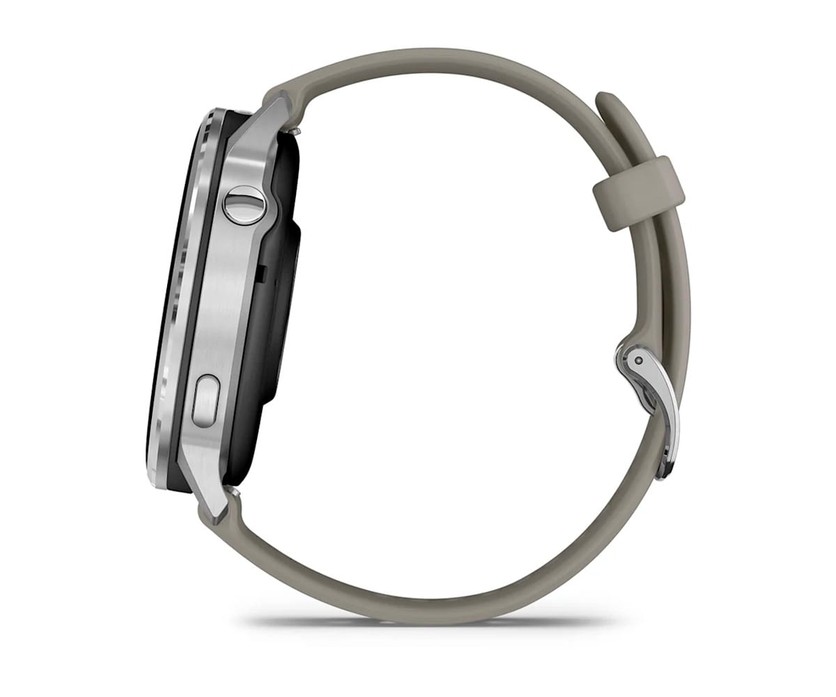 GARMIN VENU® 4 PLATEADO CON CORREA DE SILICONA GRIS / SMARTWATCH 45MM - detalle