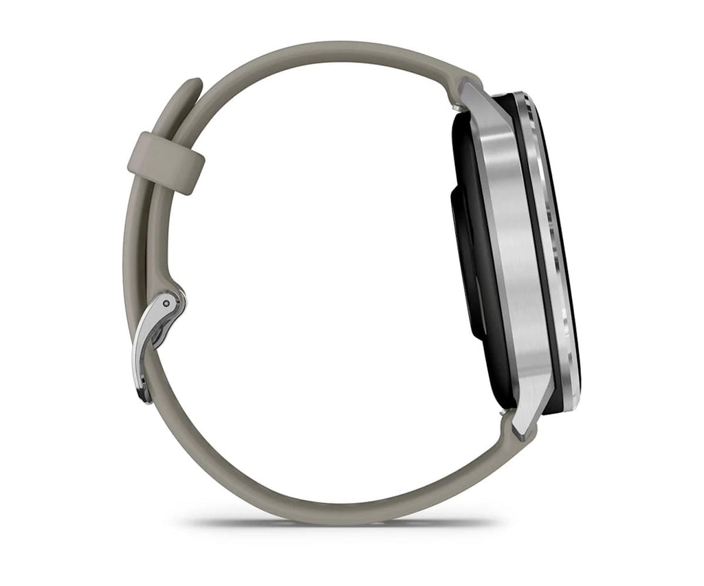GARMIN VENU® 4 PLATEADO CON CORREA DE SILICONA GRIS / SMARTWATCH 45MM - detalle