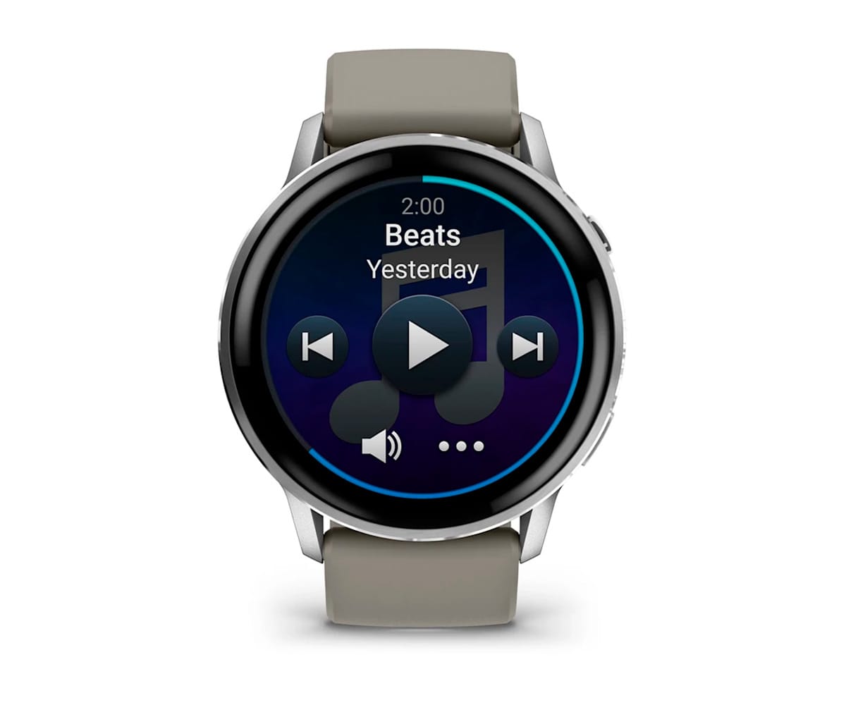 GARMIN VENU® 4 PLATEADO CON CORREA DE SILICONA GRIS / SMARTWATCH 45MM - detalle
