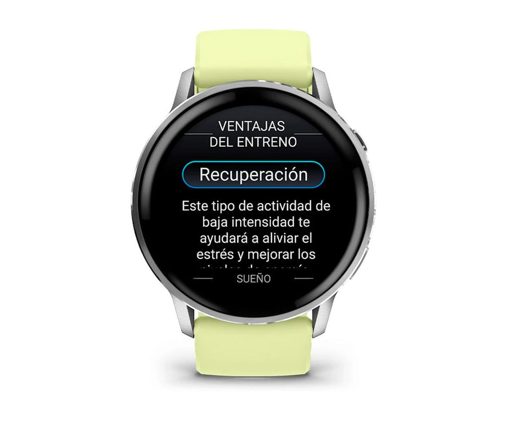 GARMIN VENU® 4 PLATEADO CON CORREA DE SILICONA AMARILLA / SMARTWATCH 45MM - detalle