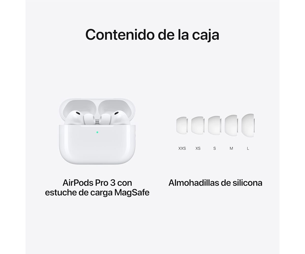 APPLE AIRPODS PRO 3 WHITE / AURICULARES INEAR TRUE WIRELESS - detalle