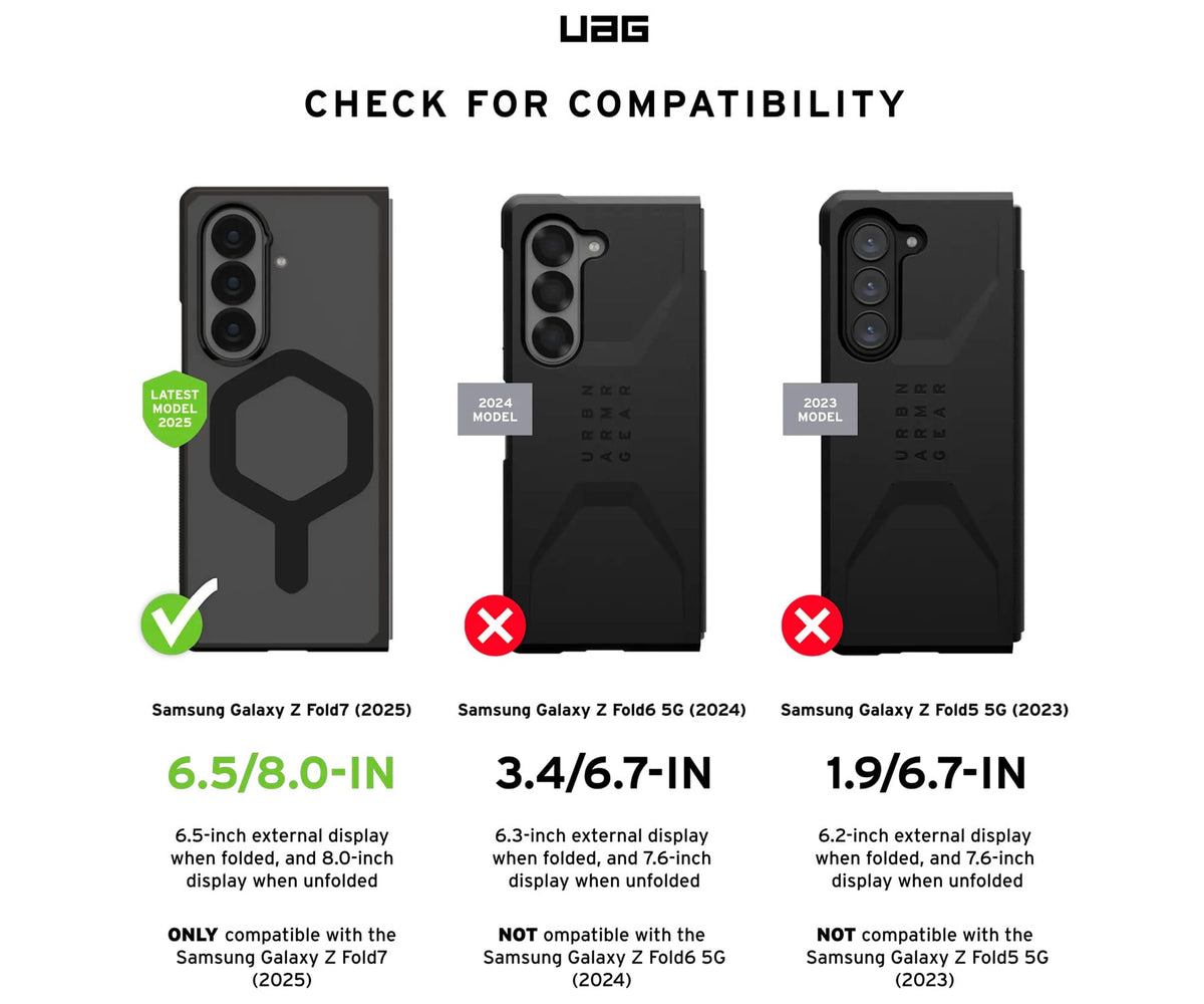 UAG FUNDA MOUVE GRIS CENIZA / SAMSUNG GALAXY Z FOLD7 - detalle