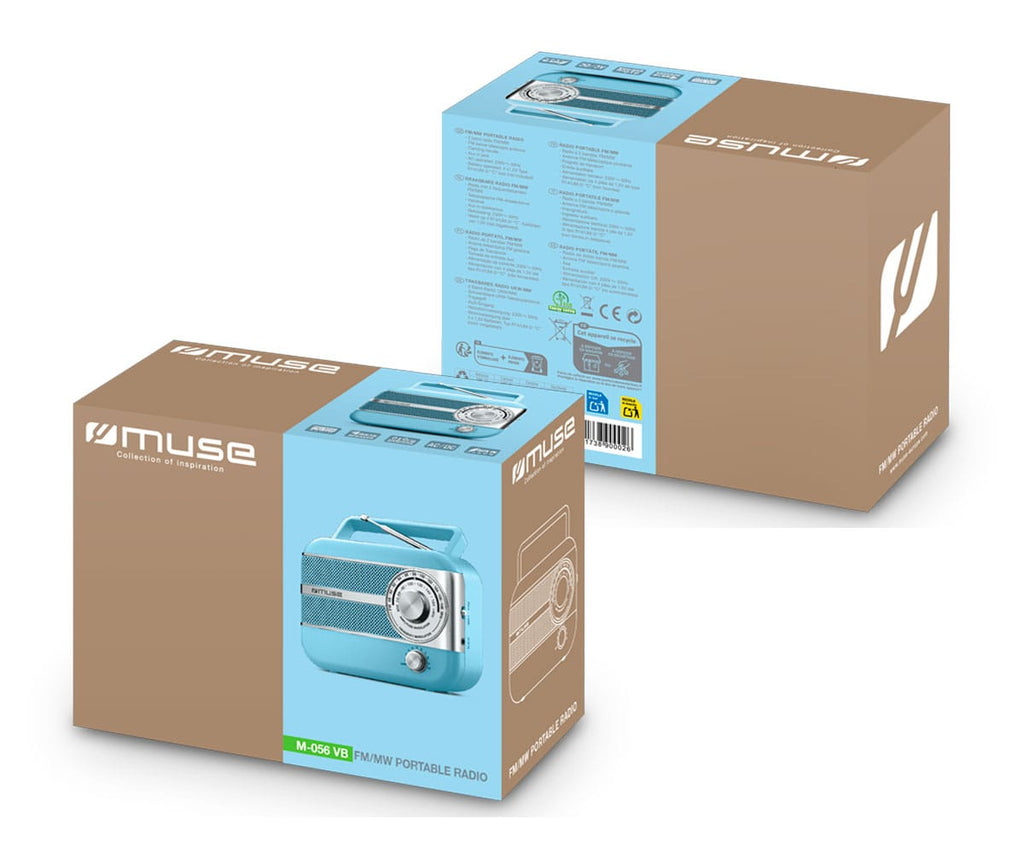 MUSE M-056 VB BLUE / RADIO PORTÁTIL - detalle